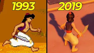 Disney's Aladdin Video Games Evolution 1993-2019