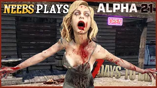 Playing Alpha 21 Solo - Day 1 to Horde Night Supercut - 7 Days to Die