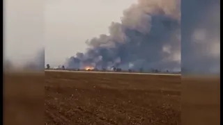 Знищення складу боєприпасів РФ у Херсонській області