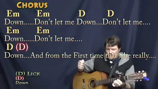 Don't Let Me Down (The Beatles) Strum Guitar Cover Lesson with Chords/Lyrics - Capo 2nd Fret