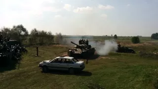 Heavy tank T 55 Merida vs Volkswagen Passat