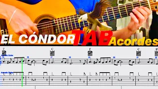 El CONDOR PASA | ACORDES partitura TAB y TUTORIAL para GUITARRA