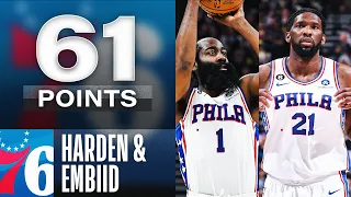 James Harden & Joel Embiid COMBINE for 61 points! Dangerous Combo! | January 14, 2023