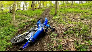 hill climb fail @ dead end trail #yz250 #gopro #fail #blucru