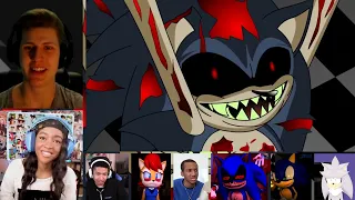 Sonic.exe Trilogy (Parts 1,2, and 3) [REACTION MASH-UP]#1625