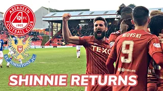 SHINNIE RETURNS | Aberdeen Vs St Johnstone | Matchday Vlog | 07/01/23