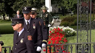 Massachusetts 9/11 Fund Name Reading and Flag Lowering Ceremony