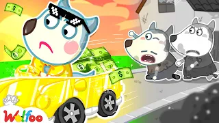 Rich Baby, Don't Leave Poor Family! Rich vs Poor | Kids Stories About Wolfoo Family