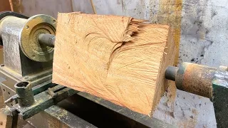 @Horror Wood Rotation  Wood Turning   A GREAT technique for EXCEPTIONAL results