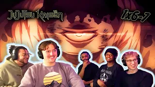 DOMAIN EXPANSIONS! First Time Reacting to Jujutsu Kaisen 1x6-7 | Tejidotcom