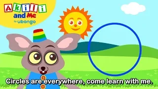 Circle Song! | Numbers & Shapes with Akili and Me | Educational Cartoons for Preschoolers