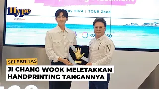 Ji Chang Wook Meletakkan Handprinting Tangannya di Lantai KOREA 360 Sebelum Fansign