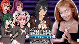 ELIMINATING 4 RIVALS IN ONE SITTING....It was hard.  [Yandere Simulator 1980's mode] Part 1