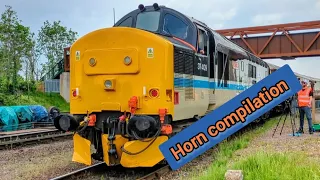 Train horn compilation Severn Valley railway diesel gala 05 2024 #trains #trainspotting #compilation