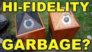 We found $4000 PYRAMID SPEAKERS in the GARBAGE while TRASH PICKING