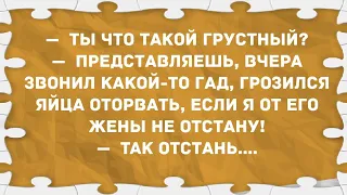 Один гад грозился яйца оторвать. Подборка веселых анекдотов! Позитив!