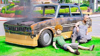 ШКОЛЬНИК С ДЕДОМ РАЗБИЛИСЬ НА ВАЗ 2106 - РЕАЛЬНАЯ ЖИЗНЬ ШКОЛЬНИКА GTA 5 ⚡ ГАРВИН