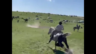 Еркебай Омаров Палуан Көк Шайхан қажы атымен салымды болған сәттері🏇💪