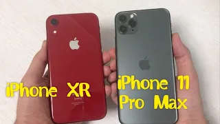 Сравнение iPhone XR и iPhone 11 pro max Speed test