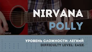 Как играть на гитаре Nirvana – Polly (Guitar tutorial)