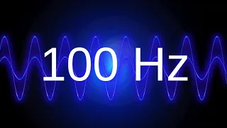 100 Hz clean pure sine wave TEST TONE frequency