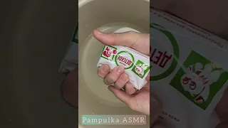 ASMR Long unpacking of soap, tapping and scratching on soap. #shorts