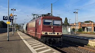 Zugverkehr Wittenberge im Herbst 2023