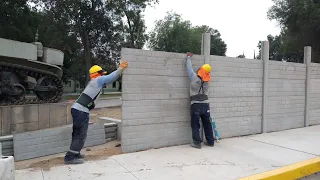 Cerco prefabricado de concreto tipo placa