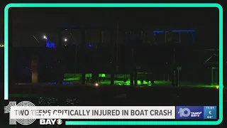 2 teens injured in St. Pete boat crash