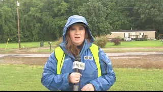 Frequent heavy rain floods roads in western Kentucky