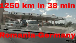 From Romania(Gorj) to Munchen 4K-1250 km in 38 min!Timelapse GoProHero8 4K!