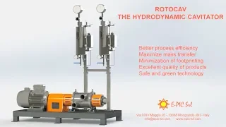 ROTOCAV Hydrodynamic cavitators
