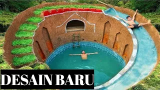 Keren banget!!! rumah bawah tanah dan kolam renang(desain baru)