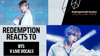 BTS Kim Taehyung Live Vocals Compilation (Redemption Reacts)