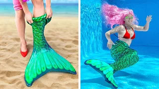 ¡La mejor fiesta en la piscina con sirenas! Dispositivos y trucos subacuáticos para el verano