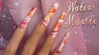 Easy HOW TO: Water Marble Using Gel Polish | Nail Art