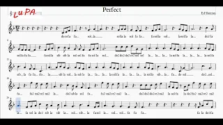 Perfect - Ed Sheeran - Flauto dolce - Note - Spartito - Karaoke - Canto - Instrumental - Musica