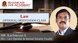 Law optional Demo & orientation ll Mr. Karthikeyan S - SIA faculty (Law Optional)