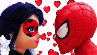 Ladybug español. Marinette ayuda a Spiderman. Vídeos para niñas.