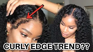 Best Curly Edges Yet? Detailed Jerry Curly Wig Install For Beginners | TwinGodesses | Ft Klaiyi Hair