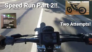 72v Enduro Ebike Speed Run Part 2 Electric Bicycle