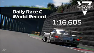 [WORLD RECORD] GT7 - AMG CLK-LM @ Deep Forest Raceway - 1:16.605