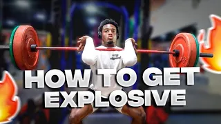 How to get more explosive/faster | Best exercises for Running Backs| weight lifting| Tips with 4 ⭐️|