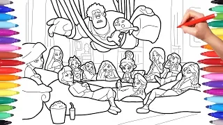 Wreck-it Ralph and Disney Princesses Coloring Pages, Ralph Breaks the Internet Coloring Pages