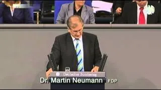 2009-09-11 Rede Martin Neumann zur Regierungserklärung der Bundeskanzlerin