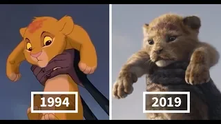 The Lion King Trailer Shot for Shot Comparison to The Original (2019, 1994)