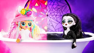 How To Make MORTICIA ADDAMS Doll? Easy DIY Makeover