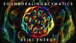 SOUNDHEALING & CYMATICS | Aura Cleanse 528Hz with Reiki Energy | Singing Bowls & Tuning Forks