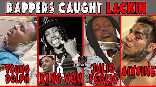 Moments When RAPPERS CAUGHT LACKIN (King Von, Pop Smoke, Young Dolph, Kodak Black)