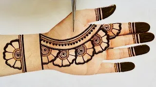 Very Easy Simple Mehndi Design Trick For Front Hand- Mehandi ka Design- Stylish Mehendi design #2024